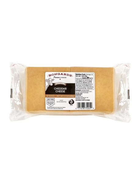 CHEDDAR CHEESE YELLOW SLICED 1.5LBS